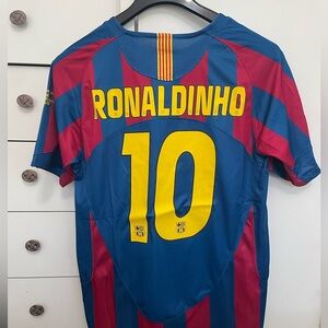 Ronaldinho Barca Brazil Vintage soccer jersey